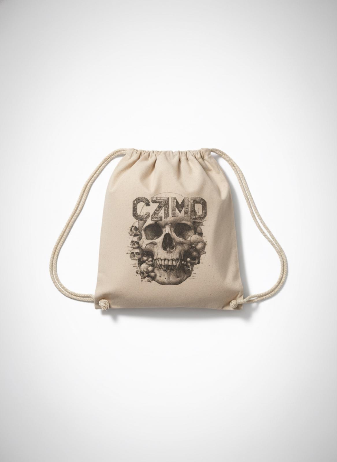 Signature Skull Art Keten İpli Bez Sırt Çantası