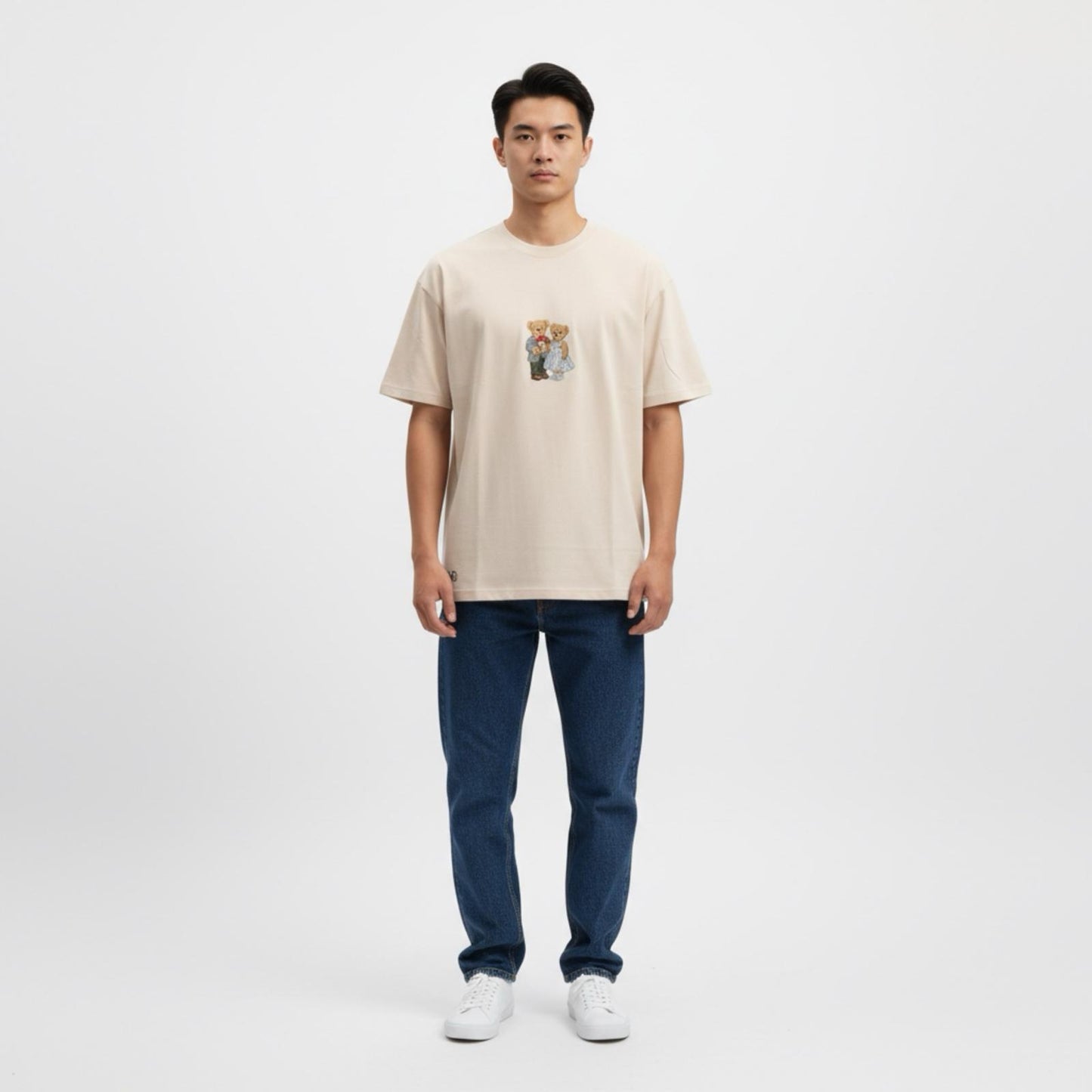 CZMD LoveBear %100 Pamuk Baskılı Tişört | Sevgili Ayıcık Desenli Unisex T-Shirt