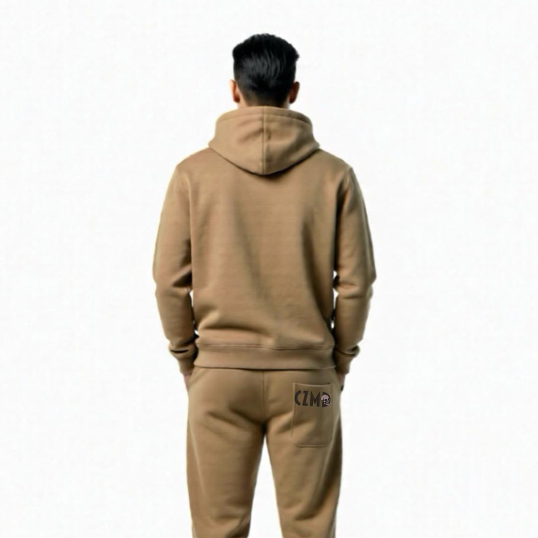 Kurukafa Baskılı Camel Eşofman Altı