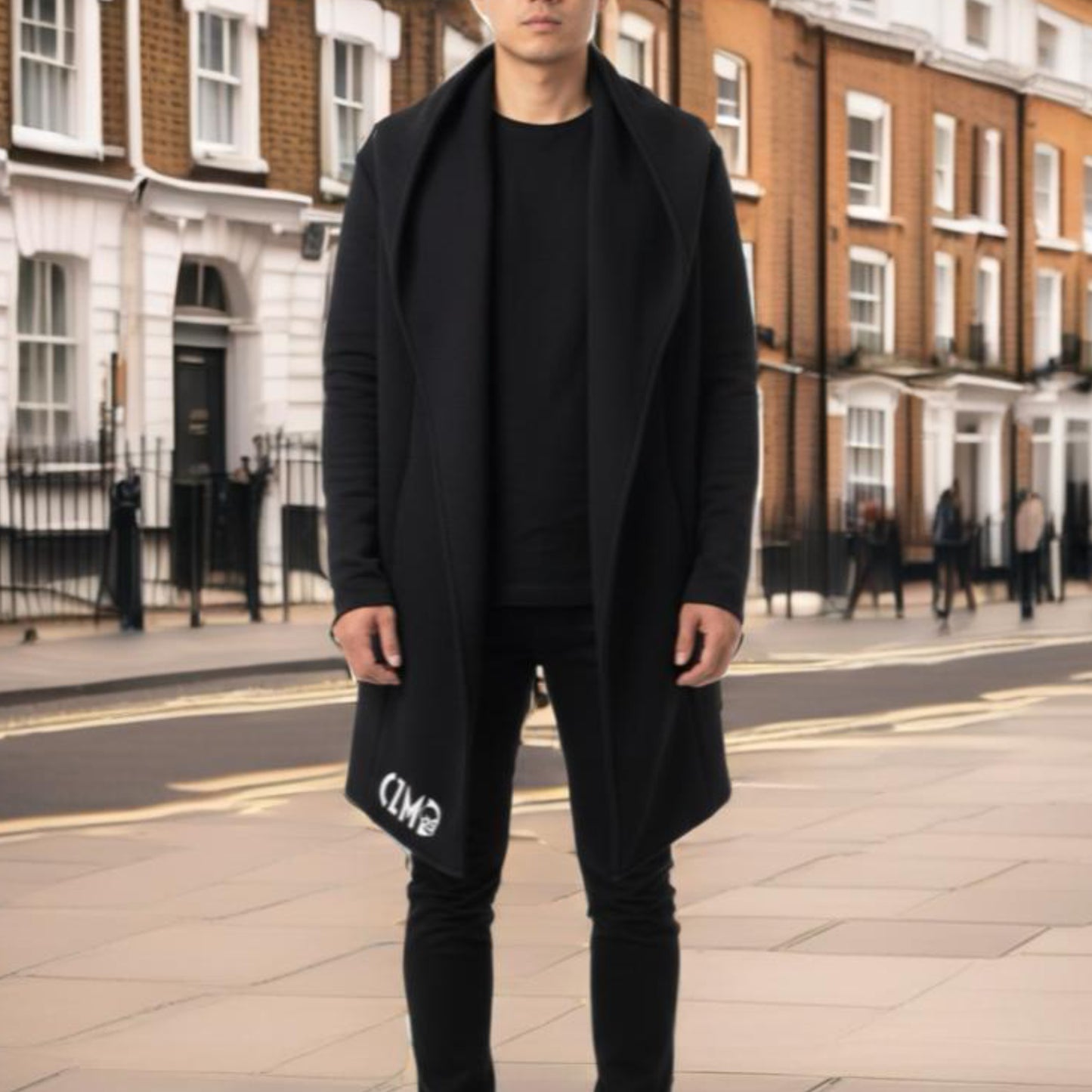 Anatomical Darkwear Poncho – Kurukafa Sırt Baskılı