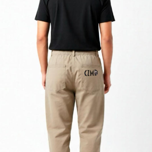 Kurukafa Tasarımlı Keten Pantolon