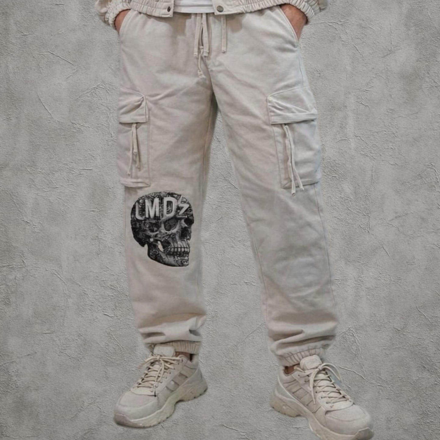 Raw Skull Bone Denim Cepli Pantolon