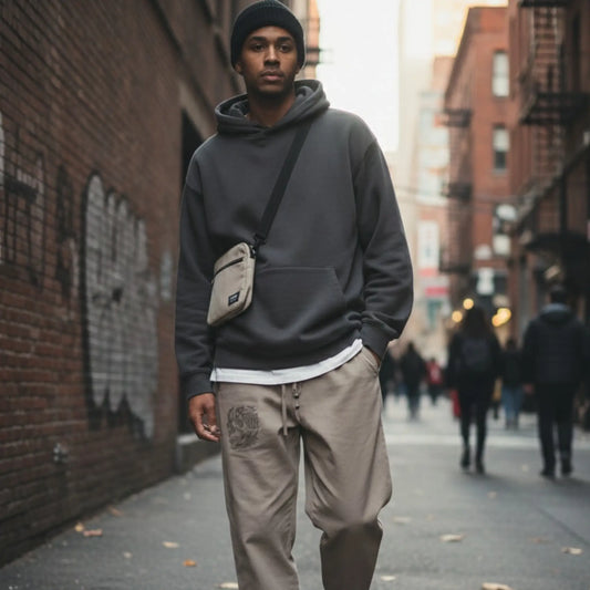 Kurukafa Tasarımlı Keten Pantolon