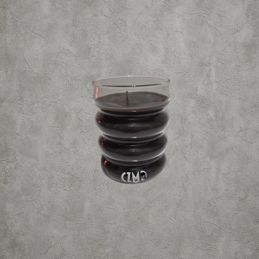 CZMD AmberDome Kahverengi Bombeli Cam Kokulu Mum | %100 Soya Wax