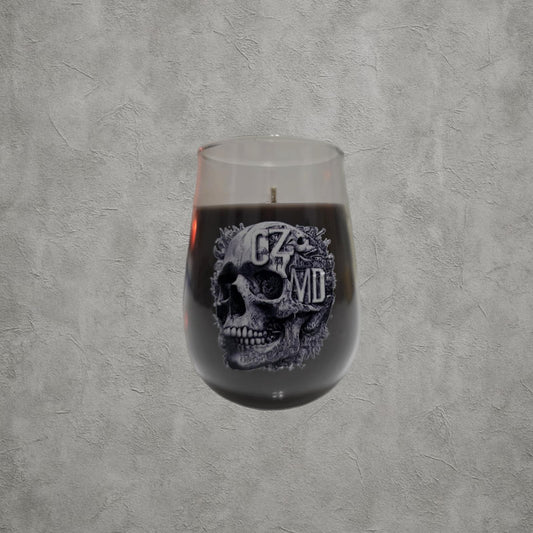 AuraGlas 250 ml Cam Bardak Kokulu Mum | %100 Doğal Soya Wax