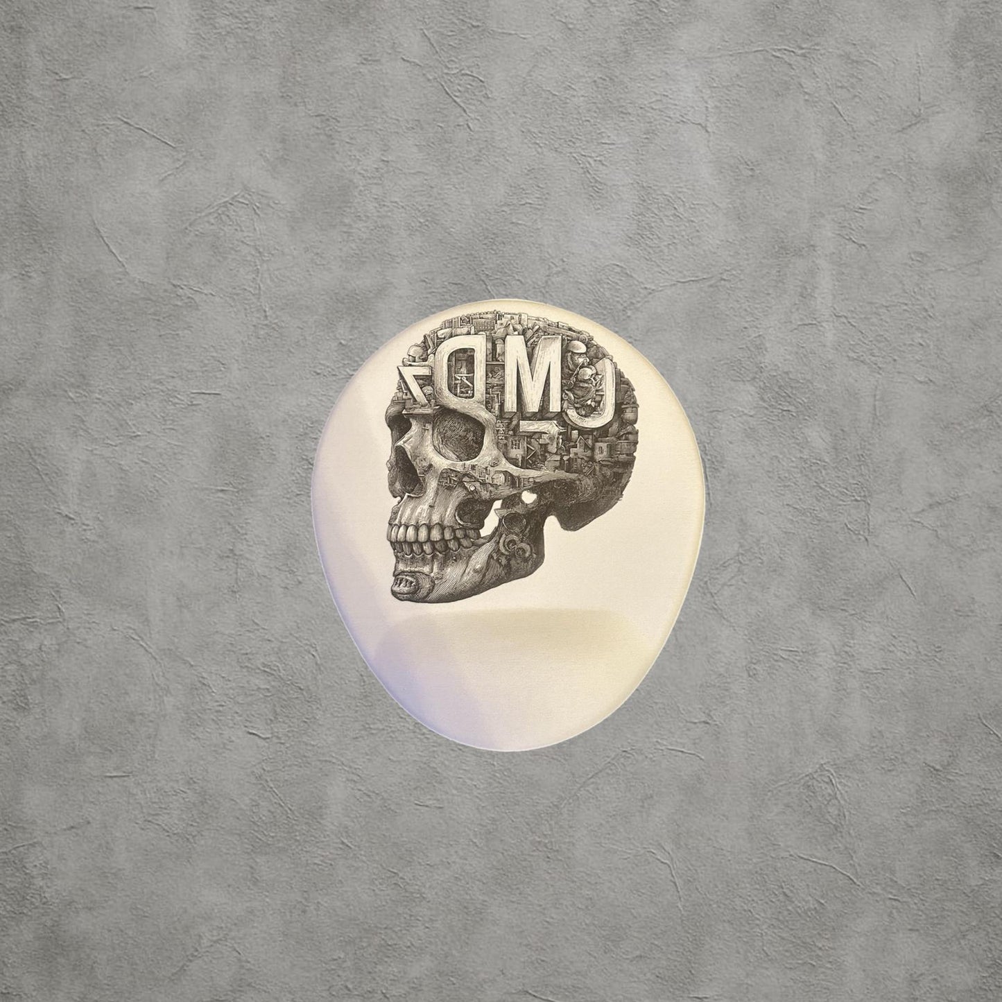 Kurukafa Baskılı Bilek Destekli Mouse Pad