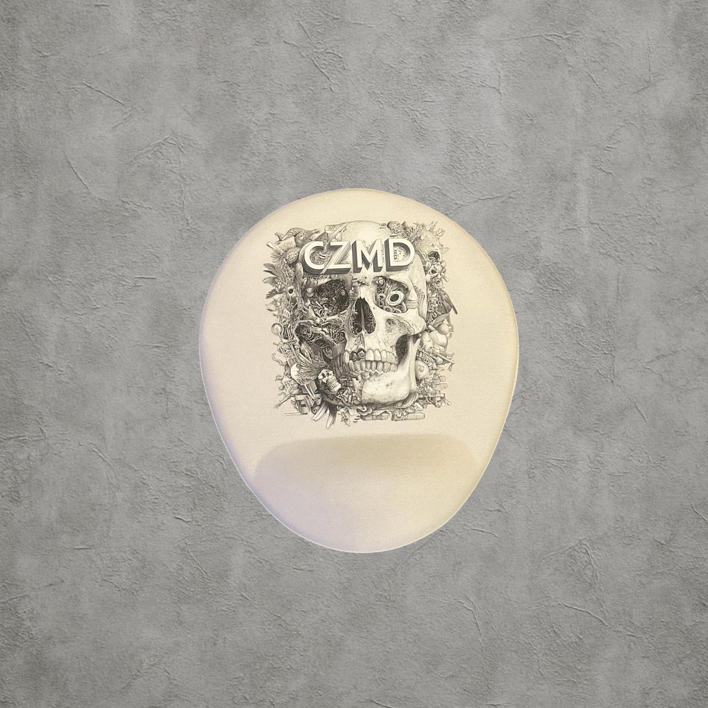 Kurukafa Baskılı Bilek Destekli Mouse Pad