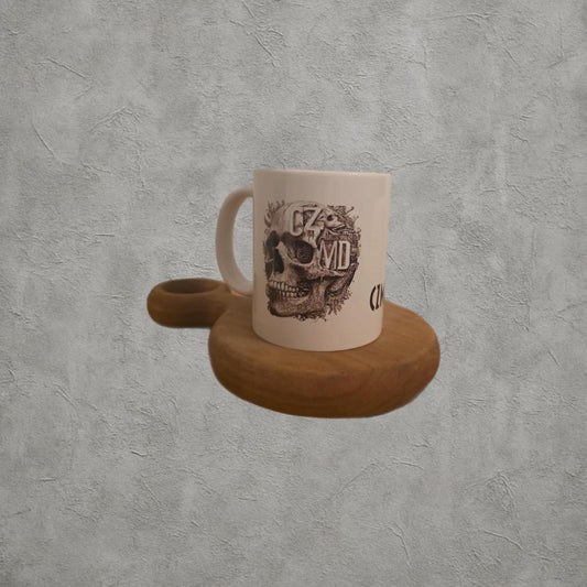 Anatomical Skull Porselen Kupa