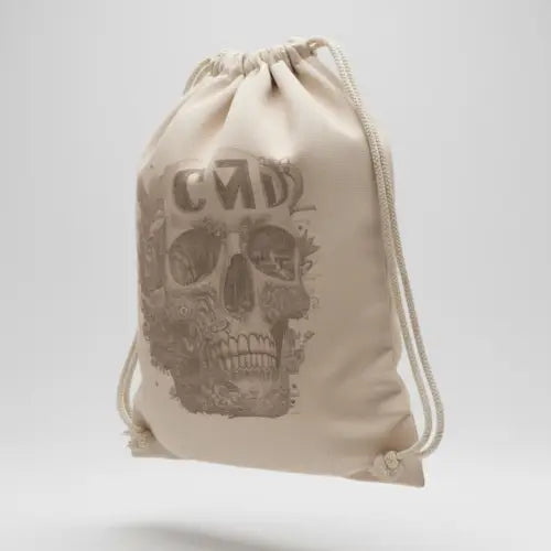 Etched Skull Keten İpli Sırt Çantası