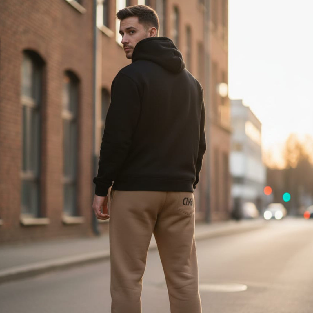 Kurukafa Baskılı Camel Eşofman Altı