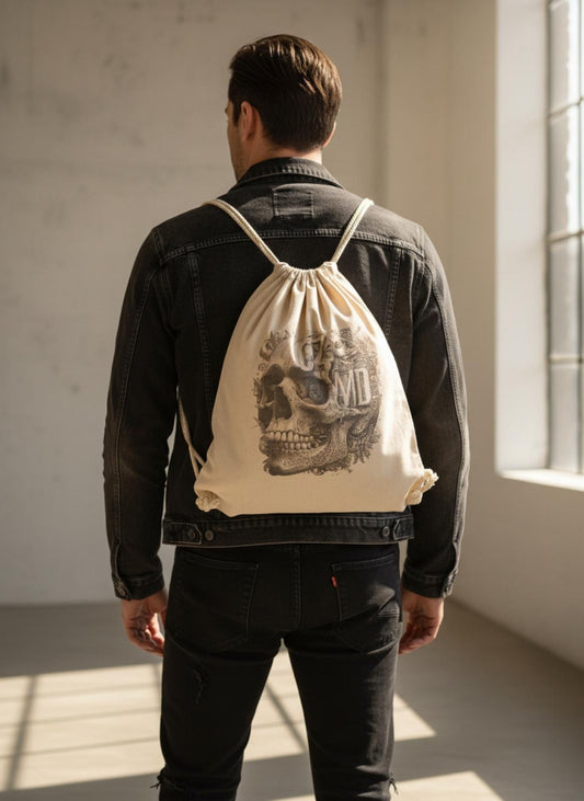 Anatomical Skull Keten İpli Sırt Çantası