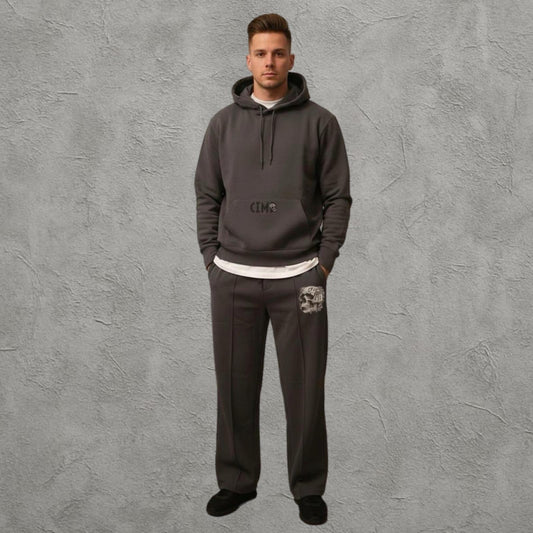 Anatomical Nubuck Ash Track Set – Kurukafa Detaylı Eşofman Takımı