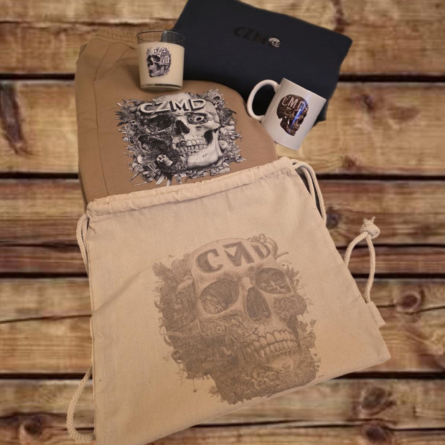 Etched Skull - Kurukafa Baskılı Hediye Seti