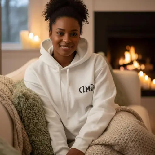 Kurukafa Baskılı Beyaz Kapüşonlu Oversize Hoodie