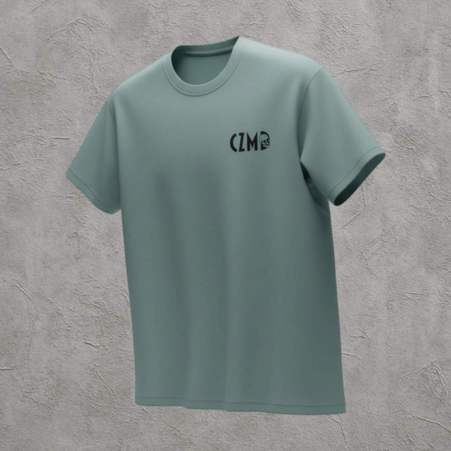 Kurukafa Baskılı Mavi Oversize Tişört