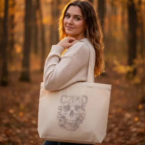 Signature Skull Keten Omuz Çantası